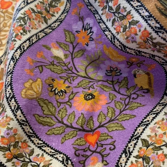 NWT Farm Rio Toscana Pleated Wide-Leg Pants xs,s ,m - Picture 7 of 9